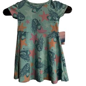 Little Mermaid Character Dress Girls Toddler 2T